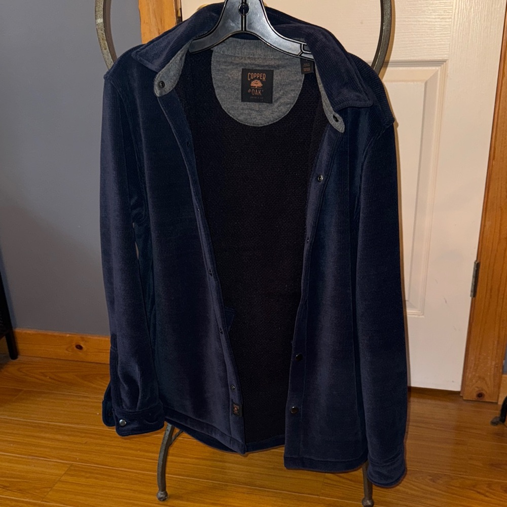 Copper USA Men's Dark Blue Shirt Jacket